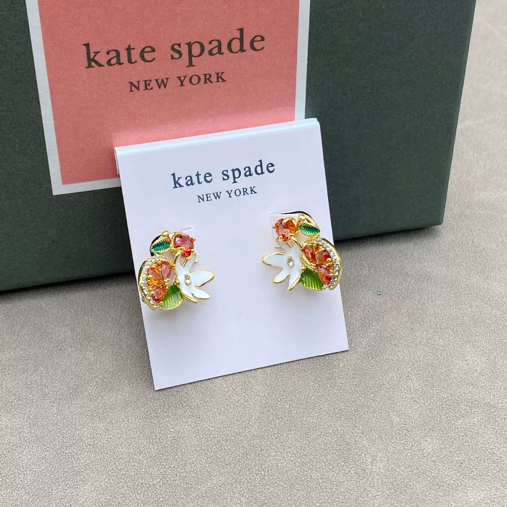 kate spade Enamel Fruit Gem Earrings